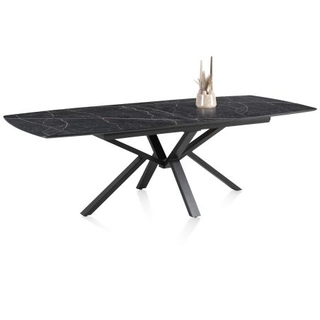 Palace, table a rallonge 190 (+ 60 cm.) x 110 cm. - pied centrale - Henders and Hazel