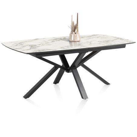 Palace, table a rallonge 190 (+ 60 cm.) x 110 cm. - pied centrale - Henders and Hazel