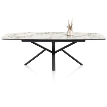 Palace, table a rallonge 190 (+ 60 cm.) x 110 cm. - pied centrale - Henders and Hazel