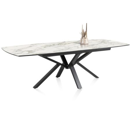 Palace, table a rallonge 190 (+ 60 cm.) x 110 cm. - pied centrale - Henders and Hazel