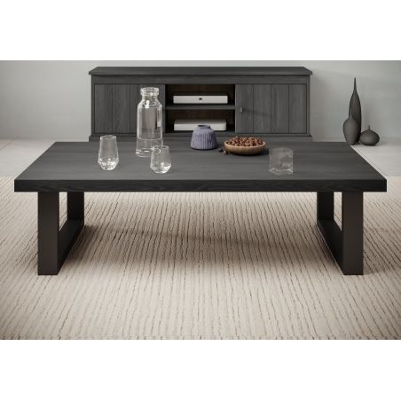 Table basse GABRIEL DARK en décor chêne noir