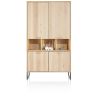 Castello, armoire 123 cm - 4-portes + 3-niches (+ LED) - Henders and Hazel