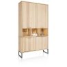 Castello, armoire 123 cm - 4-portes + 3-niches (+ LED) - Henders and Hazel
