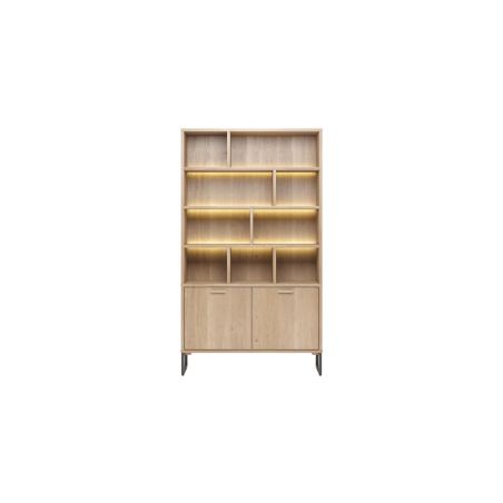 Castello, vaisselier 123 cm - 2-portes + 9-niches (+ LED) - Henders and Hazel