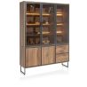 Trapani, vaisselier 160 cm - 3-portes verres + 2-portes + 2-tiroirs (+ LED) - Henders and Hazel
