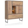 Trapani, highboard 120 cm - 2-portes + 3-tiroirs + 1-niche (+ LED) - Henders and Hazel