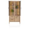 Nystead, vitrine 100 cm. - 2-portes de verres + 1-tiroirs + 1-niche (+ LED) - Henders and Hazel