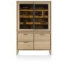 Nystead, vaisselier 140 cm. - 1-porte + 2-portes verres + 2-tiroirs (+ LED) - Henders and Hazel