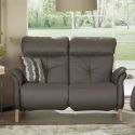 Canapé droit 2 places fixes 147 cm en cuir CUMULY COMFORT 4708 de la marque HIMOLLA