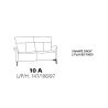 Canapé droit 2 places fixes 147 cm en cuir CUMULY COMFORT 4708 de la marque HIMOLLA