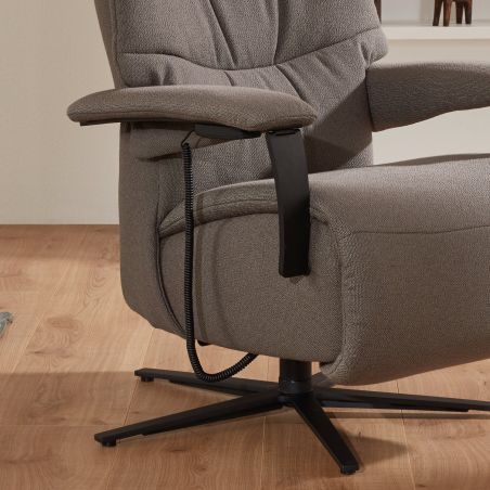 Fauteuil relax électrique en tissu EASY SWING 7050 taille M de la marque HIMOLLA