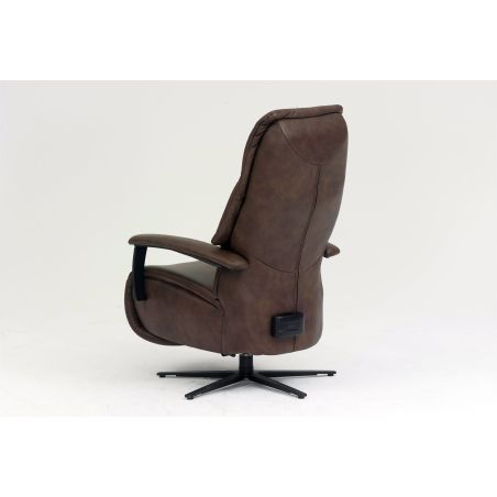 Fauteuil relax électrique en cuir EASY SWING 7050 taille M de la marque HIMOLLA