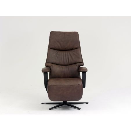 Fauteuil relax électrique en cuir EASY SWING 7050 taille M de la marque HIMOLLA