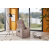 Fauteuil relax électrique H 112 cm en tissu QUARTETT 9051 avec lift de la marque HIMOLLA