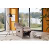Fauteuil relax électrique H 112 cm en tissu QUARTETT 9051 avec lift de la marque HIMOLLA