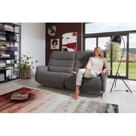 Canapé 3 places fixes 197 cm en tissu CUMULY COMFORT 4051 de la marque HIMOLLA