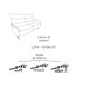 Canapé 3 places fixes 197 cm en tissu CUMULY COMFORT 4051 de la marque HIMOLLA