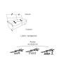 Canapé 3 places 197 cm en tissu CUMULY COMFORT 4051 avec 2 relax manuels de la marque HIMOLLA