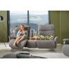 Canapé 2 places 198 cm en tissu CUMULY COMFORT 4051 avec 2 relax manuels et table intermédiaire de la marque HIMOLLA