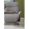 Canapé 2 places 198 cm en tissu CUMULY COMFORT 4051 avec 2 relax électriques et table intermédiaire de la marque HIMOLLA