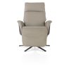 Stelvio, fauteuil relax - électrique - pied graphite - appui-tête électrique - cuir Maine taupe