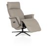 Stelvio, fauteuil relax - électrique - pied graphite - appui-tête électrique - cuir Maine taupe