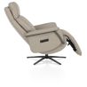 Stelvio, fauteuil relax - électrique - pied graphite - appui-tête électrique - cuir Maine taupe