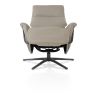 Stelvio, fauteuil relax - électrique - pied graphite - appui-tête électrique - cuir Maine taupe