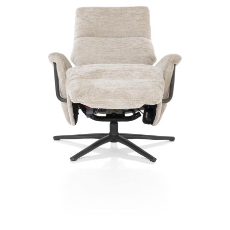 Stelvio, fauteuil relax - électrique - pied graphite - appui-tête électrique - Enzo champagne - Henders and Hazel
