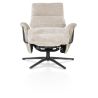 Stelvio, fauteuil relax - électrique - pied graphite - appui-tête électrique - Enzo champagne - Henders and Hazel