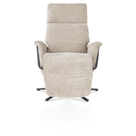 Stelvio, fauteuil relax - électrique - pied graphite - appui-tête électrique - Enzo champagne - Henders and Hazel