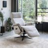 Stelvio, fauteuil relax - électrique - pied graphite - appui-tête électrique - Enzo champagne - Henders and Hazel