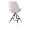 Bell, chaise de bar - piétement graphite - pivotante - confort ressorts - Calabria