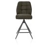 Bell, chaise de bar - piétement graphite - pivotante - confort ressorts - Calabria