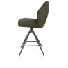 Bell, chaise de bar - piétement graphite - pivotante - confort ressorts - Calabria