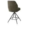 Bell, chaise de bar - piétement graphite - pivotante - confort ressorts - Calabria