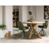 Bell, chaise de bar - piétement graphite - pivotante - confort ressorts - Calabria