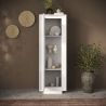 Vitrine 1 porte ANABELLA 2 BLANC MAT