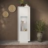 Vitrine 1 porte ANABELLA 2 BLANC MAT