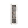 Vitrine 1 porte ANABELLA 2 BLANC MAT