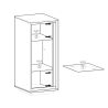 Vitrine 1 porte ANABELLA 2 BLANC MAT
