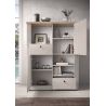 Highboard CADMUS avec 2 portes, 2 tiroirs et 3 niches
