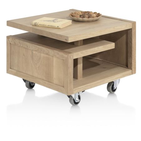 Nystead, table d'appoint 60 x 60 cm. - pieds & roues inclus - Henders and Hazel