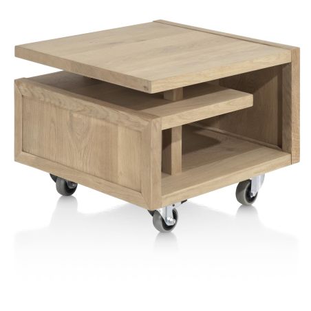 Nystead, table d'appoint 60 x 60 cm. - pieds & roues inclus - Henders and Hazel