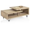 Nystead, table basse 120 x 60 cm. - pieds & roues inclus - Henders and Hazel