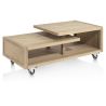 Nystead, table basse 120 x 60 cm. - pieds & roues inclus - Henders and Hazel
