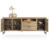 Nystead, buffet 240 cm. - 3-portes + 2-tiroirs + 1-niche (+ LED) - Henders and Hazel