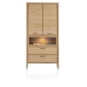 Nystead, armoire 100 cm. - 2-portes + 2-tiroirs + 1-niche (+ LED) - Henders and Hazel