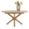 Nyborg, table à rallonge 150 (+ 40) x 130 cm - ovale - pied bois central - Henders and Hazel