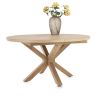 Nyborg, table à rallonge 150 (+ 40) x 130 cm - ovale - pied bois central - Henders and Hazel